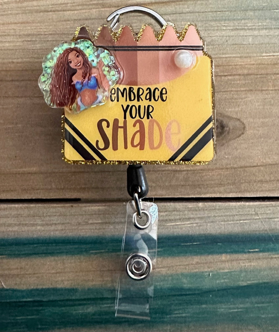 Embrace Your Shade Brown Skinned Girl Badge Reel