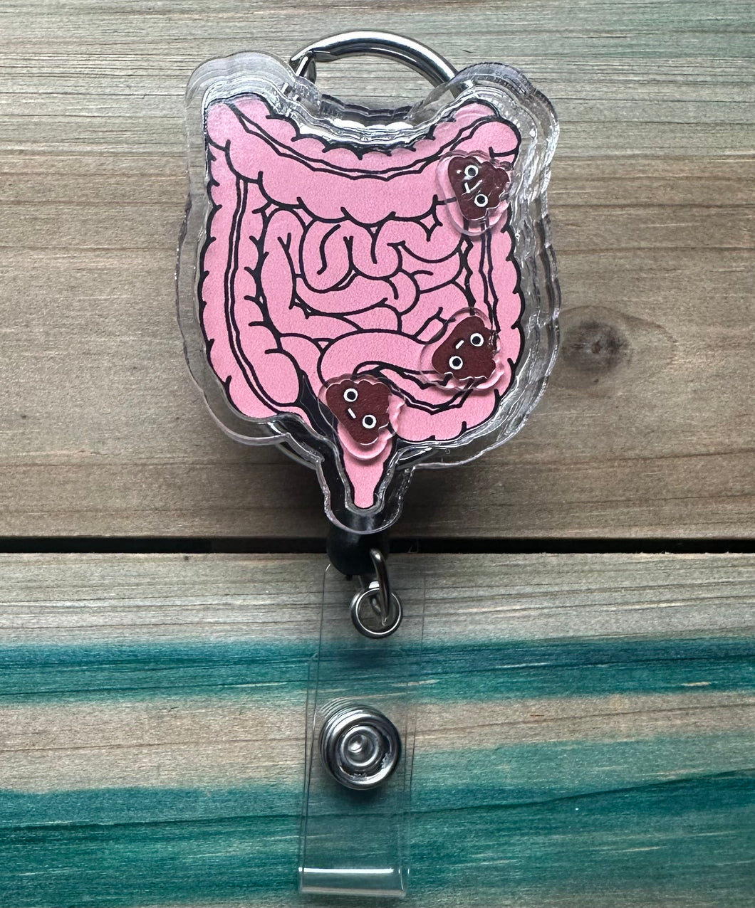 Digestive Shaker Badge Reel